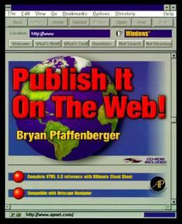Publish It on the Web! Publish It on the Web!