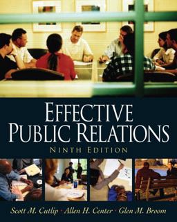 Effective Public Relations 9th 9780130082008 Front Cover