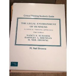 Legal Environment of Business a Critical Thinking Approach S/G