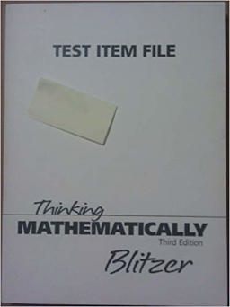 Thinking Mathematically