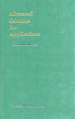 Advanced Calculus for Applications 2nd 9780130111890 Front Cover