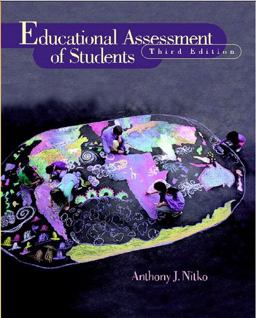 Educational Assessment of Students 3rd 9780130137081 Front Cover