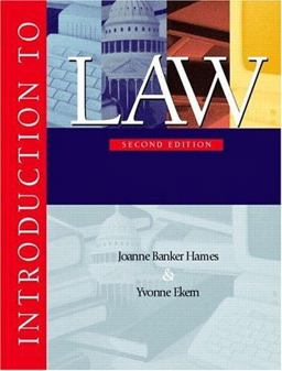 Introduction to Law 2nd 9780130138293 Front Cover