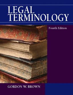 Legal Terminology 4th 9780130155986 Front Cover
