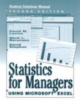 Statistics for Managers Using MS Excel
