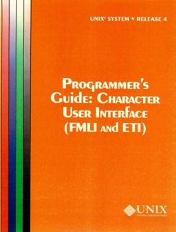 UNIX System V Rel 4 Programmer's Guide UNIX System V Rel 4 Programmer's Guide
