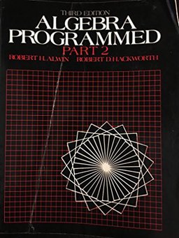 Algebra Programmed 3rd 9780130219169 Front Cover
