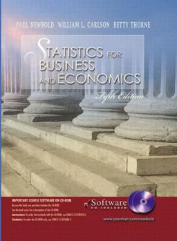 Statistics for Business and Economics 5th 9780130293206 Front Cover