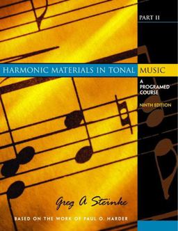 Harmonic Materials in Tonal Music A Programed Course 9th 9780130331977 Front Cover
