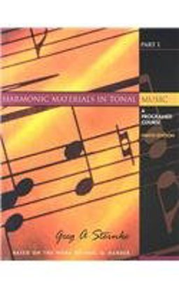 Harmonic Materials in Tonal Music A Programmed Course 9th 9780130382085 Front Cover