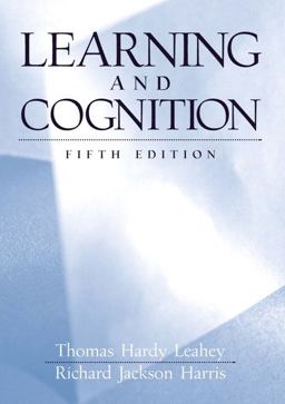 Learning and Cognition 5th 9780130401991 Front Cover