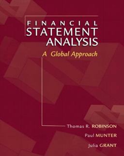 Financial Statement Analysis Financial Statement Analysis
