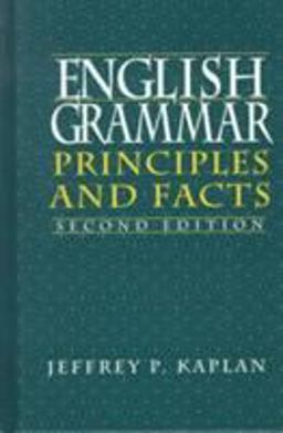 English Grammar Principles and Facts 2nd 9780130615657 Front Cover