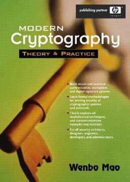 Modern Cryptography Theory and Practice  9780130669438 Front Cover