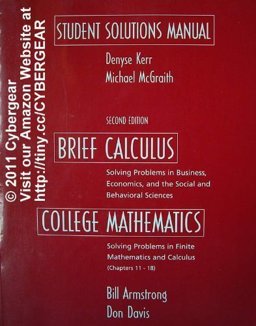 Brief Calculus with Applications Ssm