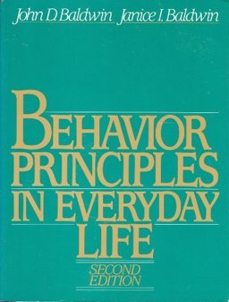 Behavior Principles in Everyday Life 2nd 9780130742384 Front Cover
