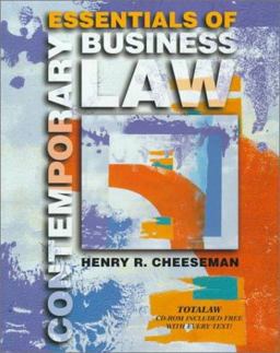 Essentials of Contemporary Business Law