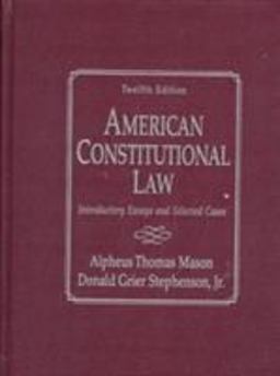 American Constitutional Law American Constitutional Law