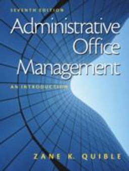 Administrative Office Management An Introduction 7th 9780130859570 Front Cover