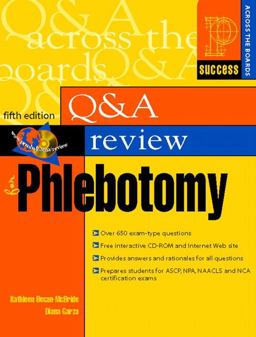 Question and Answer Review for Phlebotomy 5th 9780130887153 Front Cover