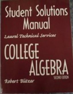 College Algebra (Student Solutions Manual) (P)