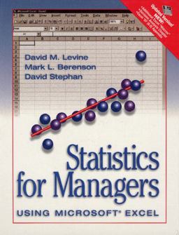 Statistics Managers Use Excel Update  9780130950710 Front Cover