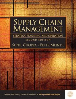 Supply Chain Management 2nd 9780131010284 Front Cover