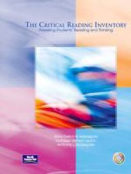 Critical Reading Inventory Assessing Students' Reading and Thinking  9780131062313 Front Cover