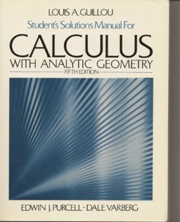 Calculus with Analytic Geometry 5th 1987 Student Manual, Study Guide, etc.  9780131111219 Front Cover