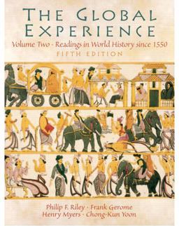 Global Experience Readings in World History since 1550 5th 9780131178182 Front Cover