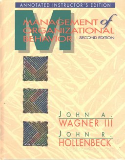Management of Organizational Behavior Management of Organizational Behavior