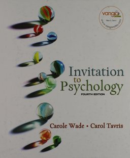 Invitation to Psychology:  9780131347441 Front Cover