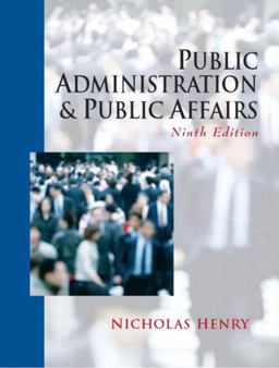 Public Administration and Public Affairs