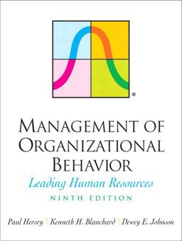 Management of Organizational Behavior Leading Human Resources 9th 9780131441392 Front Cover