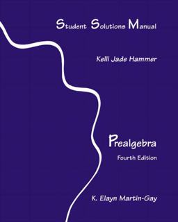 Student Solutions Manual: Prealgebra