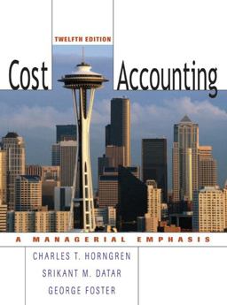 Cost Accounting 12th 9780131495388 Front Cover