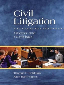 Civil Litigation Process and Procedures  9780131598676 Front Cover