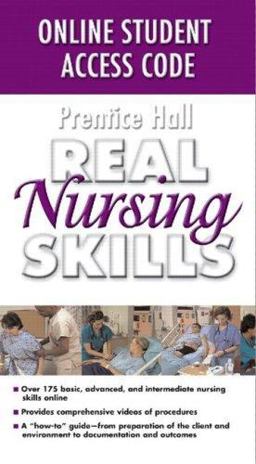 Prentice Hall Real Nursing Skills Online Student Access Code