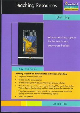 Prentice Hall Literature Unit 5 Unit Resource Book  9780131653740 Front Cover
