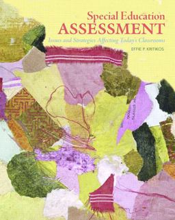 Special Education Assessment Issues and Strategies Affecting Today's Classrooms  9780131700642 Front Cover
