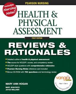 Pearson Reviews and Rationales Health and Physical Assessment 1st 9780131720527 Front Cover