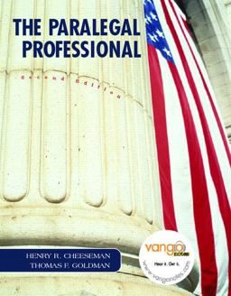 Paralegal Professional 2nd 9780131751903 Front Cover