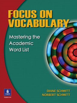 Focus on Vocabulary Mastering the Academic Word List  9780131833081 Front Cover