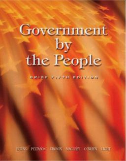 Government by the People 5th 9780131842267 Front Cover