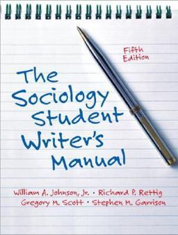 Sociology Student Writer's Manual 5th 9780131928510 Front Cover
