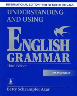 Understanding and Using English Grammar with Answer Key (Blue), International Version, Azar Series 3rd 9780131933057 Front Cover