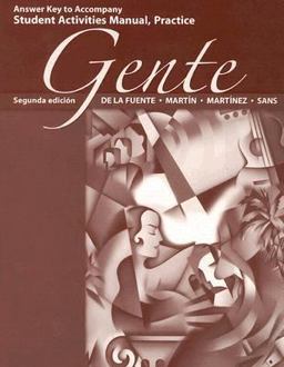 Answer Key to Accompany Student Activities Manual, Practice Gente