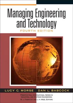 Managing Engineering and Technology 4th 9780131994218 Front Cover