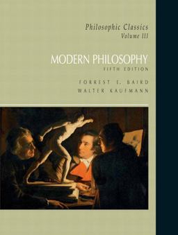 Philosophic Classics, Volume III Modern Philosophy 5th 9780132060585 Front Cover