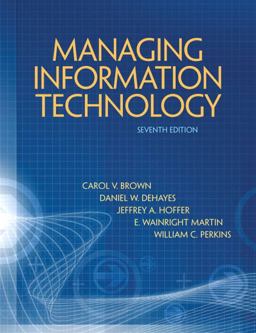 Managing Information Technology 7th 9780132146326 Front Cover